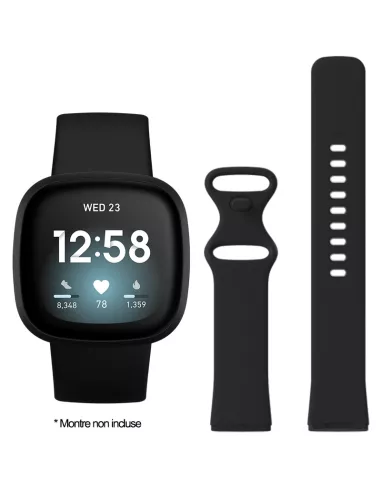 Bracelet Sport Fitbit Versa 3 et Sense - Noir | Ibroz