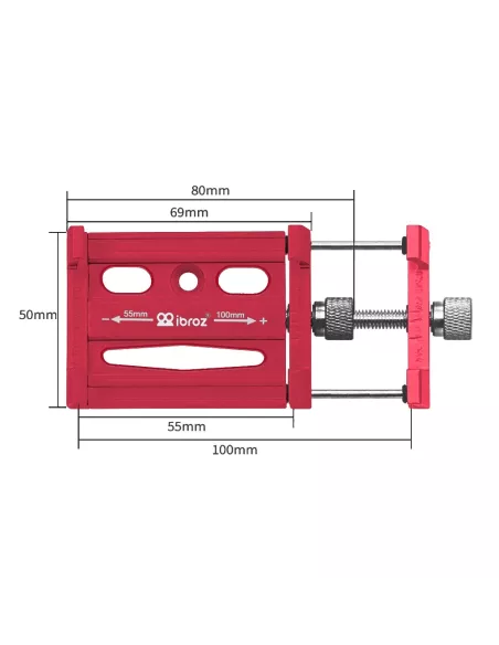 Smartphone holder for road bike Metal - Red | Ibroz