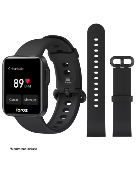 Bracelet Sport pour Xiaomi Mi Watch Lite - Noir | Ibroz