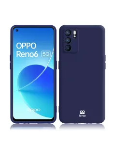 Oppo Reno 6 Coque Liquid Silicone - Bleu Nuit | Ibroz