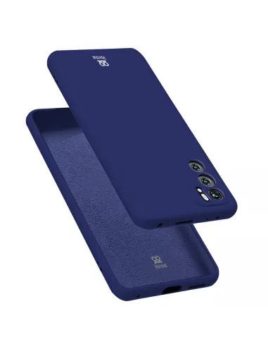 Oppo Reno 6 Coque Liquid Silicone - Bleu Nuit | Ibroz