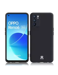 Oppo Reno 6 Liquid Silicone Case - Black | Ibroz