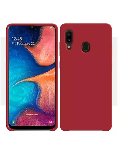 Galaxy A20e Coque Liquid Silicone Soft Touch | Ibroz