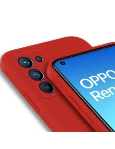 Oppo Reno 6 Liquid Silicone Cover - Red | Ibroz 2