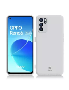 Oppo Reno 6 Liquid Silicone Cover - White | Ibroz
