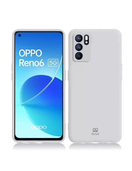 Oppo Reno 6 Liquid Silicone Cover - White | Ibroz