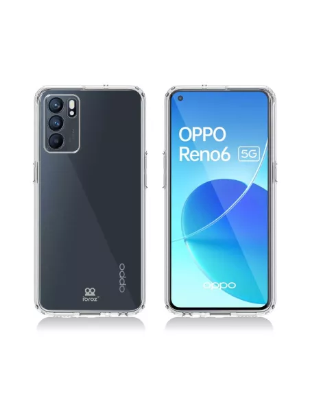 Oppo Reno 6 Pack Coque antichocs - Transparent | Ibroz