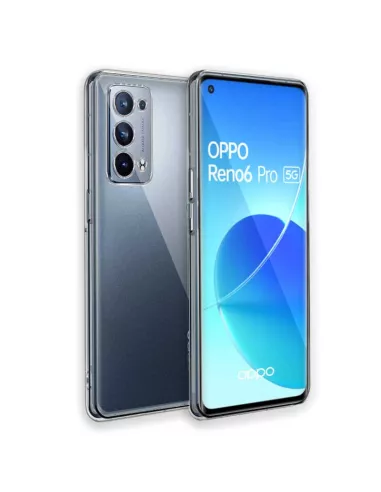 Oppo Reno 6 Pro Pack Coque antichocs + Verre Trempé 9H - Transparen...