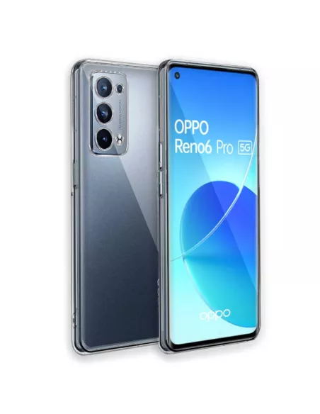 Oppo Reno 6 Pro Pack Coque antichocs + Verre Trempé 9H - Transparen...