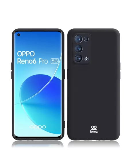 Oppo Reno 6 Pro Coque Liquid Silicone - Noir | Ibroz