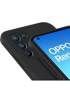 Oppo Reno 6 Pro Liquid Silicone Case - Black | Ibroz 2