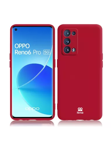 Oppo Reno 6 Pro Liquid Silicone Case - Red | Ibroz