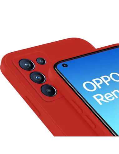 Oppo Reno 6 Pro Liquid Silicone Case - Red | Ibroz