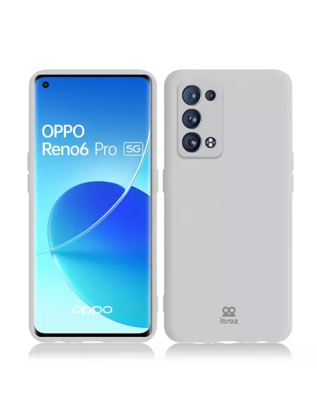 Oppo Reno 6 Pro Liquid Silicone Case - White | Ibroz