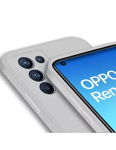 Oppo Reno 6 Pro Liquid Silicone Case - White | Ibroz